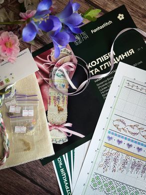 &laquo;Колибри и глициния&raquo; &mdash; набор для вышивки крестом Lelia (П1) - Купить в интернет-магазине club-rukodelia.com Тел: 067-802-24-81 Купить Киев, Львов, Харьков, Винница, Одесса, Житомир, Чернигов, Сумы