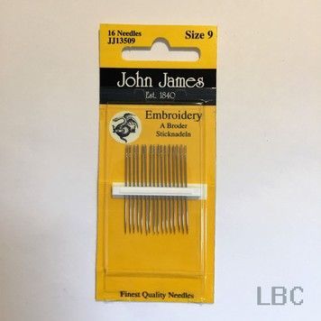Набір голок для вишивання гладдю №9 (16 шт.) John James JJ13509 - Купити в інтернет-магазині club-rukodelia.com Тел: 067-802-24-81  Купити Київ, Львів, Харків, Вінниця, Одеса, Житомир, Чернігів, Суми