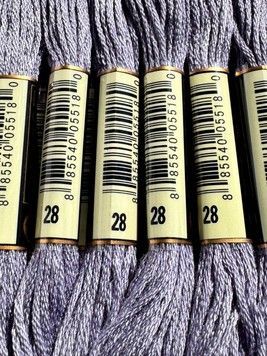 Муліне для вишивання AIRO №28 колір Medium Light Eggplant/Світлий середній баклажановий 8м