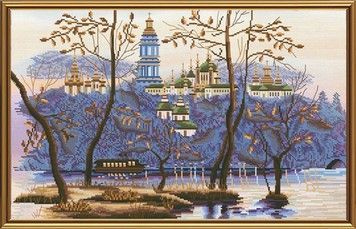 Набір для вишивання хрестиком Нова Слобода СР-2194 Вечірній Київ - Купити в інтернет-магазині club-rukodelia.com Тел: 067-802-24-81  Купити Київ, Львів, Харків, Вінниця, Одеса, Житомир, Чернігів, Суми