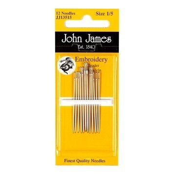 Embroidery №10 (16шт) Набір голок для вишивання гладдю John James JJ13510 - Купити в інтернет-магазині club-rukodelia.com Тел: 067-802-24-81  Купити Київ, Львів, Харків, Вінниця, Одеса, Житомир, Чернігів, Суми