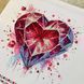 Схема для вышивки бисером Hobby Hand Хрустальное сердце hh А327