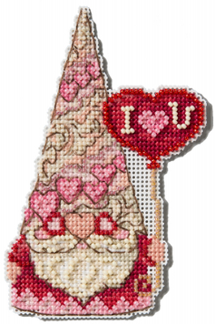 Gnome with Heart/Гном із серцем Набір для вишивання хрестиком Mill Hill JS202511 - Купити в інтернет-магазині club-rukodelia.com Тел: 067-802-24-81  Купити Київ, Львів, Харків, Вінниця, Одеса, Житомир, Чернігів, Суми
