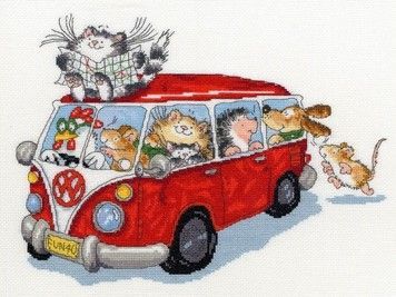 Набор для вышивания крестом Bothy Threads XMS1 Are we there yet? Мы все еще здесь? - Купить в интернет-магазине club-rukodelia.com Тел: 067-802-24-81 Купить Киев, Львов, Харьков, Винница, Одесса, Житомир, Чернигов, Сумы