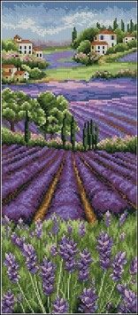 Набор для вышивания Anchor PCE0807 Provence Lavender Scape/Лавандовое поле - Купить в интернет-магазине club-rukodelia.com Тел: 067-802-24-81 Купить Киев, Львов, Харьков, Винница, Одесса, Житомир, Чернигов, Сумы