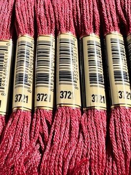 Муліне для вишивання AIRO №3721 колір Shell Pink, Dark/Темний рожевий мушлі 8м