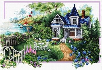 Літній будинок Набір для вишивання хрестиком Classic Design 8332 - Купити в інтернет-магазині club-rukodelia.com Тел: 067-802-24-81  Купити Київ, Львів, Харків, Вінниця, Одеса, Житомир, Чернігів, Суми