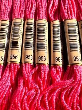 Муліне для вишивання AIRO №956 колір Geranium/Геранієвий 8м