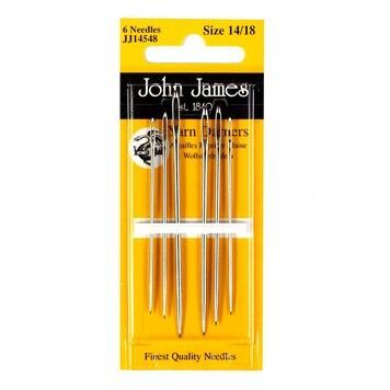 Yarn Darners (6шт) Набір штопальних голок для пряжі John James JJ14548 - Купити в інтернет-магазині club-rukodelia.com Тел: 067-802-24-81  Купити Київ, Львів, Харків, Вінниця, Одеса, Житомир, Чернігів, Суми