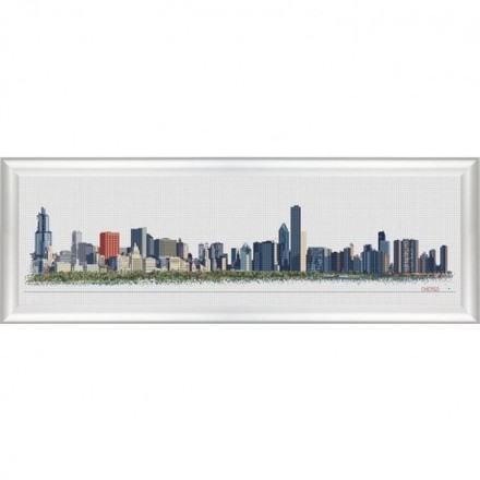 Skyline Chicago Linen Набір для вишивання хрестиком Thea Gouverneur gouverneur_603 - Купити в інтернет-магазині club-rukodelia.com Тел: 067-802-24-81  Купити Київ, Львів, Харків, Вінниця, Одеса, Житомир, Чернігів, Суми