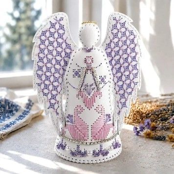 Набір для вишивки нитками на штучній шкірі Чарівна країна &laquo;Ангел квітучої надії&raquo; (FLHL-174) - Купити в інтернет-магазині club-rukodelia.com Тел: 067-802-24-81  Купити Київ, Львів, Харків, Вінниця, Одеса, Житомир, Чернігів, Суми