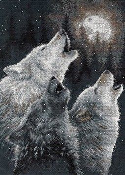 Набор для вышивания Dimensions 35203 In Harmony Wolves - Купить в интернет-магазине club-rukodelia.com Тел: 067-802-24-81 Купить Киев, Львов, Харьков, Винница, Одесса, Житомир, Чернигов, Сумы