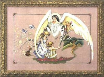 Guardian Angel / Ангел Хранитель Mirabilia Designs Схема для вишивання хрестом MD72 - Купити в інтернет-магазині club-rukodelia.com Тел: 067-802-24-81  Купити Київ, Львів, Харків, Вінниця, Одеса, Житомир, Чернігів, Суми