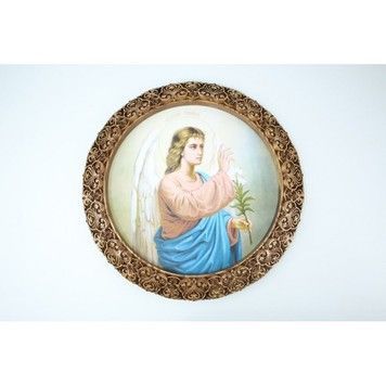 Етнічна Різьблена дерев'яна кругла рама ArtInspirate FR_15-B