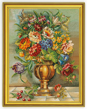 Набір для вишивання Ваза з квітами (Flower-vase) Eva Rosenstand - Купити в інтернет-магазині club-rukodelia.com Тел: 067-802-24-81  Купити Київ, Львів, Харків, Вінниця, Одеса, Житомир, Чернігів, Суми