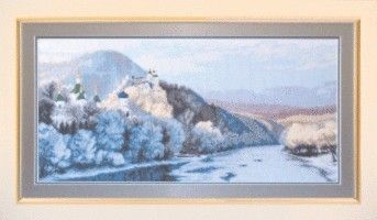 Набор для вышивки Чарівна Мить М-41 Святогорская лавра зимой - Купить в интернет-магазине club-rukodelia.com Тел: 067-802-24-81 Купить Киев, Львов, Харьков, Винница, Одесса, Житомир, Чернигов, Сумы