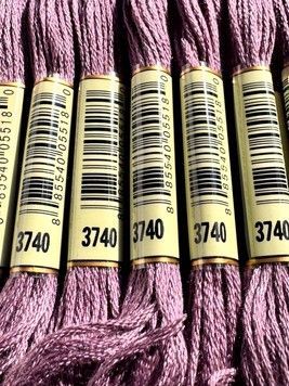 Муліне для вишивання AIRO №3740 колір Antique Violet, Dark/Темний античний фіолетовий 8м