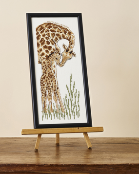 Набір для вишивання Жираф із жирафенятком (Giraffe with Youngling) PERMIN - Купити в інтернет-магазині club-rukodelia.com Тел: 067-802-24-81  Купити Київ, Львів, Харків, Вінниця, Одеса, Житомир, Чернігів, Суми