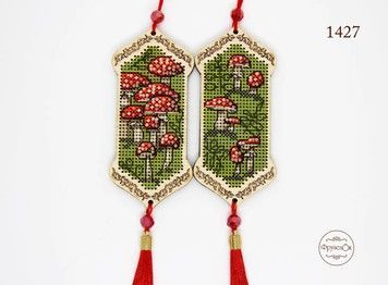 Мухомор Набір для вишивання хрестиком на дерев'яній основі ФрузелОк 1427ф - Купити в інтернет-магазині club-rukodelia.com Тел: 067-802-24-81  Купити Київ, Львів, Харків, Вінниця, Одеса, Житомир, Чернігів, Суми