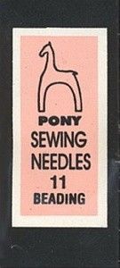 Игла бисерная №11 (25 шт.) Pony 07152 - Купить в интернет-магазине club-rukodelia.com Тел: 067-802-24-81 Купить Киев, Львов, Харьков, Винница, Одесса, Житомир, Чернигов, Сумы