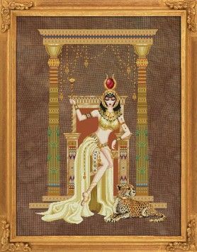 Cleopatra, Queen of the Nile Схема для вышивания крестом BELLA FILIPINA BF026 - Купить в интернет-магазине club-rukodelia.com Тел: 067-802-24-81 Купить Киев, Львов, Харьков, Винница, Одесса, Житомир, Чернигов, Сумы