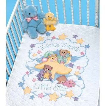 Набор для вышивания детского одеяла 03171 Twinkle Twinkle Quilt - Купить в интернет-магазине club-rukodelia.com Тел: 067-802-24-81 Купить Киев, Львов, Харьков, Винница, Одесса, Житомир, Чернигов, Сумы