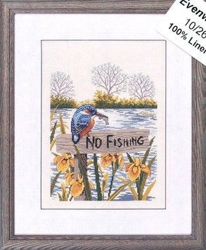 No fishing Набор для вышивания Eva Rosenstand 12-975 - Купить в интернет-магазине club-rukodelia.com Тел: 067-802-24-81 Купить Киев, Львов, Харьков, Винница, Одесса, Житомир, Чернигов, Сумы
