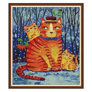 Лесная прогулка Набор для вышивания крестиком с печатной схемой на ткани Joy Sunday DA570 - Купить в интернет-магазине club-rukodelia.com Тел: 067-802-24-81 Купить Киев, Львов, Харьков, Винница, Одесса, Житомир, Чернигов, Сумы