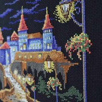 Ночная крепость Набор для вышивки крестом Повитруля Р5 020 - Купить в интернет-магазине club-rukodelia.com Тел: 067-802-24-81 Купить Киев, Львов, Харьков, Винница, Одесса, Житомир, Чернигов, Сумы