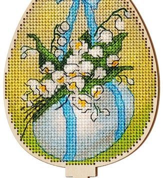 Набор для вышивки крестом Alisena Пасхальная - ландыши &ndash; топер 5508-В - Купить в интернет-магазине club-rukodelia.com Тел: 067-802-24-81 Купить Киев, Львов, Харьков, Винница, Одесса, Житомир, Чернигов, Сумы