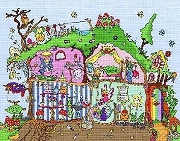 Набор для вышивания крестом Bothy Threads XCT3 Cut Thru Fairy Hill Сказочный домик - Купить в интернет-магазине club-rukodelia.com Тел: 067-802-24-81 Купить Киев, Львов, Харьков, Винница, Одесса, Житомир, Чернигов, Сумы