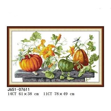 Тыква Набор для вышивания крестом с печатной схемой на ткани Joy Sunday J651 - Купить в интернет-магазине club-rukodelia.com Тел: 067-802-24-81 Купить Киев, Львов, Харьков, Винница, Одесса, Житомир, Чернигов, Сумы