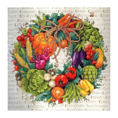 Набор для вышивания Janlynn 023-0312 Vegetable Wreath - Купить в интернет-магазине club-rukodelia.com Тел: 067-802-24-81 Купить Киев, Львов, Харьков, Винница, Одесса, Житомир, Чернигов, Сумы