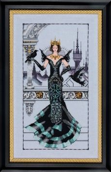 Схема для вишивання Mirabilia Designs MD139 The Raven Queen - Купити в інтернет-магазині club-rukodelia.com Тел: 067-802-24-81  Купити Київ, Львів, Харків, Вінниця, Одеса, Житомир, Чернігів, Суми
