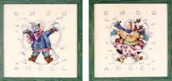 Giggles In The Snow / Хіхикання у снігу Mirabilia Designs Схема для вишивання MD31 - Купити в інтернет-магазині club-rukodelia.com Тел: 067-802-24-81  Купити Київ, Львів, Харків, Вінниця, Одеса, Житомир, Чернігів, Суми