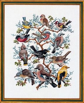 Набор для вышивания Eva Rosenstand Tree with birds 12-266 - Купить в интернет-магазине club-rukodelia.com Тел: 067-802-24-81 Купить Киев, Львов, Харьков, Винница, Одесса, Житомир, Чернигов, Сумы