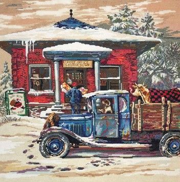 Новорічна пошта Набір для вишивання хрестиком Classic Design 4552 - Купити в інтернет-магазині club-rukodelia.com Тел: 067-802-24-81  Купити Київ, Львів, Харків, Вінниця, Одеса, Житомир, Чернігів, Суми