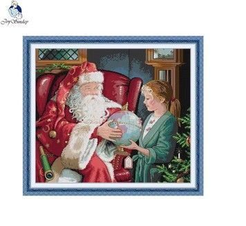 Сочельник Набор для вышивания крестом с печатной схемой на ткани Joy Sunday RA692 - Купить в интернет-магазине club-rukodelia.com Тел: 067-802-24-81 Купить Киев, Львов, Харьков, Винница, Одесса, Житомир, Чернигов, Сумы