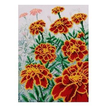 Чорнобривці Схема для вишивання бісером VDV Т-0864 - Купити в інтернет-магазині club-rukodelia.com Тел: 067-802-24-81  Купити Київ, Львів, Харків, Вінниця, Одеса, Житомир, Чернігів, Суми
