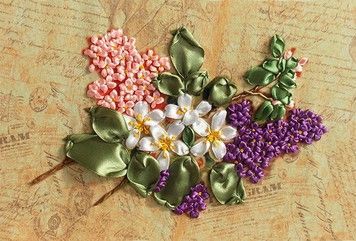 НЛ-4006 Набір для вишивання стрічками Марічка Гілка яблуні - Купити в інтернет-магазині club-rukodelia.com Тел: 067-802-24-81  Купити Київ, Львів, Харків, Вінниця, Одеса, Житомир, Чернігів, Суми