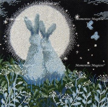 Лунные зайцы Набор для вышивания крестом Чарівна Мить М-458 - Купить в интернет-магазине club-rukodelia.com Тел: 067-802-24-81 Купить Киев, Львов, Харьков, Винница, Одесса, Житомир, Чернигов, Сумы