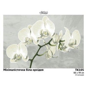 Набір для вишивки бісером Барвиста Вишиванка Мінімалістична біла орхідея 66х44 ТК105пн6644k - Купити в інтернет-магазині club-rukodelia.com Тел: 067-802-24-81  Купити Київ, Львів, Харків, Вінниця, Одеса, Житомир, Чернігів, Суми